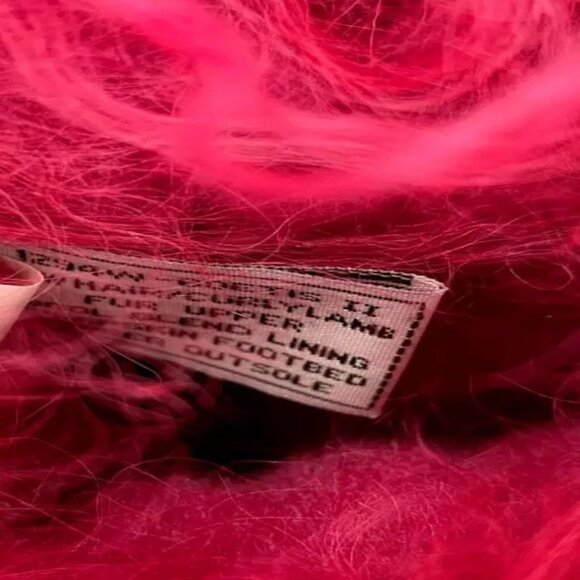 Bearpaw Boetis Pink Curly Lamb Fur Sheepskin Wool Lined Mongolian Sherpa Boots 9 - Picture 6 of 9